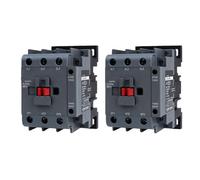 2 Uds. Contactor CA CJX2s-5011 24V 36V 220/230V 380/400V 3 Polos 1NO1NC 50A Montaje En Carril Accesorios Industriales(220V 50A)
