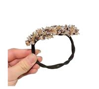 2 uds Crystal Magic Bun Maker elegantes diademas Donut horquilla bandas for el cabello mujeres Diy estilo diadema accesorios de herramientas(Color4)