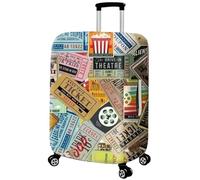 2 uds Cubierta de Equipaje Funda de Maleta Protector de Equipaje elástico Fundas de Polvo de Equipaje Funda de Maleta de 18-32 Pulgadas Organizador de Viaje(Retro Newspaper,29-32inch)