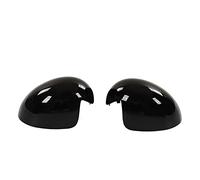 2 Uds Cubierta de Espejo de Puerta, KIMISS Izquierda Derecha Puerta Negra Brillante Cubierta de Espejo Retrovisor Reemplazo de Tapa para R55 R56 R57 R58 R59 R60 R61