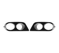 2 Uds Cubierta de Luz Antiniebla del Parachoques Delantero Orificios Dobles Accesorio de Coche Apto para E46 M3 2001 2006 Cubierta de Luz Automotriz Pruebas de Estándares de (Negro brillante)
