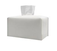 2 uds Cubierta for Caja de pañuelos Soporte for Plegable Cuero-Soporte/Organizador Decorativo for encimera tocador baño para Casa,Restaurante(WWhite)