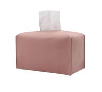 2 uds Cubierta for Caja de pañuelos Soporte for Plegable Cuero-Soporte/Organizador Decorativo for encimera tocador baño para Casa,Restaurante(Pink)