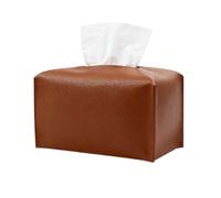 2 uds Cubierta for Caja de pañuelos Soporte for Plegable Cuero-Soporte/Organizador Decorativo for encimera tocador baño para Casa,Restaurante(Wine Red)