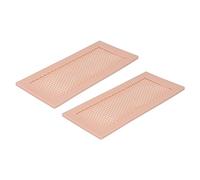 2 Uds Cubiertas de Ventilación a Prueba de Bebés, Cubiertas Protectoras de Ventilación Seguras de Silicona para Registro de Pared/techo/suelo del Hogar (Marrón)
