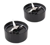 2 uds cuchillas cruzadas compatibles con Magic Bullet 250W serie MB1001 con juntas pieza de repuesto for licuadora