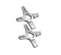 2 Uds Cuchillo Picador De Carne De Doble Cara Hoja #5, Compatible Con Bosch, MFW22010 3502W 3630A CNFW3A, Compatible Con Zelmer, 586,5 ZMM0805 Piezas De Electrodomésticos De Cocina