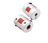 2 uds D20 L25 conector de Motor de acoplamiento de eje Flexible de ciruela de aluminio acoplador Flexible for máquina CNC Servo Motor paso a paso(5mm to 6.35mm)