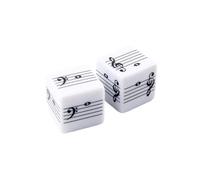 2 uds dados de personal musical dados de música de juguete que involucran a los niños en aprendizaje de teoría básica a través del juego Ideal para uso en en casa notación