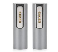 2 Uds DC Hembra a para 2 Adaptador, 18,5-20V Aleación de Aluminio T Tip PD Adaptador Magnético para Carga Rápida DC, para Ordenador Portátil iOS