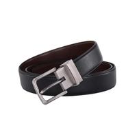 2 uds. De cinturón for Hombre, Hebilla de Cuero con Aguja, se Puede Girar, Ambos Lados(105CM)