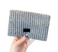 2 uds. Diadema ancha de invierno for mujer, diadema cálida tejida Color sólido, diademas deportivas elásticas for niñas, accesorios for el cabello Para Mujer(Grey)