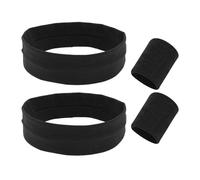 2 Uds Diademas Deportivas, 1 Par De Muñequeras Deportivas, Conjunto Deportivo Transpirable Y Absorbente Del Sudor, Diademas Elásticas Unisex