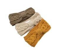 2 uds diademas forradas peludas for mujer, diadema sólida y cálida, elástica deportiva for chicas de Yoga, accesorios for el cabello Para Mujer(3PCS A style)