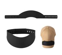 2 Uds Doblador de Curva de Sombrero, Banda Curva de Sombrero Moldeador de Curva de Sombrero Herramienta para Curvar Sombrero con 9 Opciones de Curva, Fácil de Moldear (Negro)