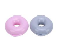 2 uds Donut redondo para hornear Pan ABS molde para pastel con forma de donut bandeja para hornear para Bagel Pan herramienta de cocina DIY