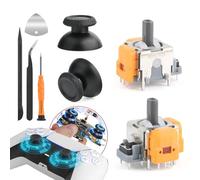 2 Uds Efecto Hall Joystick 3D para PS5 Mando Hall Kit de Reparación de Módulo Joystick Magnético Compatible con Play Station 5 PS5 2 Uds Cubierta Protectora para Joysticks 3D para PS5