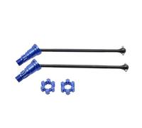 2 uds eje de transmisión trasero delantero de Metal CVD for Traxxas x-maxx XMAXX 6S 8S 1/5 RC for accesorios de piezas de mejora de Monster Truck(Blu)