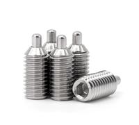 2 uds émbolo de resorte M3 M4 M5 M6 304 acero inoxidable hexagonal Pin rosca Grub Point Set tornillo perno(M6x50-5mm-2pcs)
