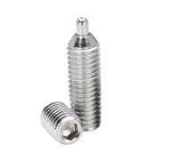 2 Uds Émbolos De Resorte Acero Inoxidable 304 Con Pasador Punta Redonda Y Tornillo Cabeza Hexagonal M3 M4 M5(M4x15-2mm-(2Pcs))