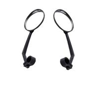 2 uds espejo de bicicleta, nuevo espejo retrovisor lateral negro para manillar motocicleta bicicleta manillar ajustable vista trasera