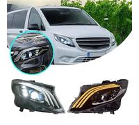 2 uds estilo de coche conjunto de faros de coche Compatible Compatible With Merced Vito W447 2013-2019 linterna LED Compatible With cabeza personalización de automóviles piezas de luz(2PCs Left-hand)