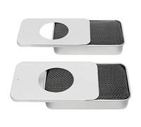 2 Uds Estufas De Alcohol, 8x5x1,5 Cm/3,1x2,0x0,59 Pulgadas Mini Estufa De Alcohol Quemador De Alcohol De Acero Inoxidable Estufa De Alcohol De Algodón Ignífuga Para Mochileros