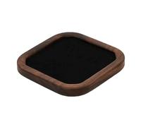 2 uds exhibición de joyería pendientes geométricos soporte expositor estante anillos bandeja for decoración del hogar Para Mujeres(Black)