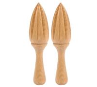 2 uds exprimidor de limón madera Mini fruta naranja Extractor jugo cítricos escariador herramienta cocina multifuncional