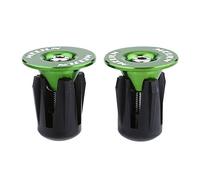 2 uds, Extremos de Manillar de Bicicleta, Piezas de Bicicleta, aleacin de Aluminio, Manillar de Bicicleta MTB, empuaduras de Barra, Tapones para Accesorios de Bicicleta(Verde)
