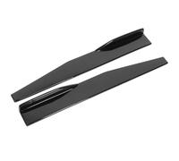 2 Uds Falda Lateral Universal Divisores Balancines Difusor Ala Labio 74,5 Cm Alerón Decorativo Negro Brillante Para Coche Pegatina Aletas