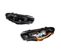 2 uds faros de coche compatible con VW Scirocco 2009-2016 lámparas de coche luces de circulación diurna intermitentes dinámicos accesorios de coche(For 1.4T Halogen)