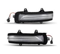 2 uds Flash Normal/luz de señal giro indicador espejo lateral dinámico for Landcruiser 200 2012 150 TRJ150(Dynamic,Clear lens)