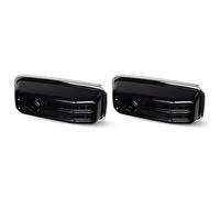 2 uds for Mercedes Benz W463 G-CLASS 1986-2002 luz de señal giro dinámica indicador conducción lámparas marca lateral que fluye(Smoked lens)