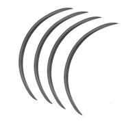 2 Uds Guardabarros Bengalas Arco Coche Rueda Protector Extensión Llamarada Labio Antiarañazos Tira Suave Ceja Aletines Guardabarros Coche(4pcs)