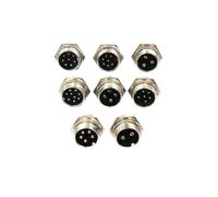 2 uds GX12 GX16 GX20 2-15 Pin macho hembra LC Cable conector Circular de aviación enchufe(Male-2PCS,GX20_8P)