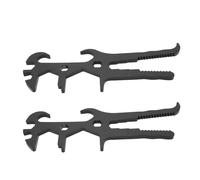 2 uds herramienta abridor de cubos tapa de barril de lata de pintura de Metal 14 en 1 llave de tapón de tambor de ahorro de trabajo profesional multifunción