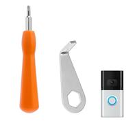 2 Uds Herramienta de Reemplazo de Llave de Timbre de Video, Acero Inoxidable Herramienta de Llave de Timbre Destornillador de Timbre Compatible con Timbre de Batería (Versión 2024)