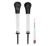 2 Uds Hidrómetro Electrohidráulico Medidor densidad Batería 1.100-1.300 con Succión, Juego de Herramientas Para Medición Electrolitos, Hidrómetro Líquido Preciso Y Seguro
