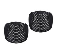 2 uds Hijab banda de agarre para el cabello diadema elástica antideslizante capa Base ligera (Black)