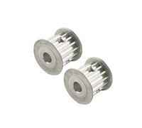 2 uds HTD 5M 15T polea de distribución 5/6/6. 35/8/10/12mm diámetro interior 16mm ancho de correa 5mm paso de dientes poleas de correa de distribución de aleación de aluminio(8mm)