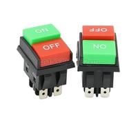 2 uds interruptor basculante en forma de barco de WF03-C1 4 pines 6 pines encendido/apagado 14A/16A 125/250V rojo verde interruptor de alimentación de picadora de carne inversa JD03-C1(6 Pin)