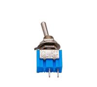 2 uds interruptores de 6mm interruptor de palanca en miniatura de un solo polo doble tiro Mini tapa impermeable Micro dispositivos electrónicos ON-OFF-ON 6A(ON-ON 6pin Curve)