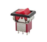 2 uds KNX202-J interruptor de botón rojo ON-ON 3A 250VAC/5A 125VAC interruptor tipo barco interruptor basculante pequeño