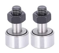 2 uds KR19/CF8 seguidor de leva kit de perno de rodamiento de rodillos de aguja perno de rodamiento diámetro exterior 19mm herramienta de seguidor de acero para ingeniería mecánica eléctrica
