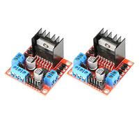 2 uds L298N Placa de Controlador L298 módulo Controlador de Motor Paso a Paso Puente Doble H