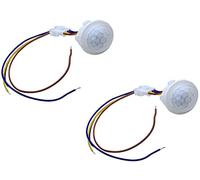 2 uds LED Armario PIR Sensor infrarrojo Detector de Movimiento Interruptor de luz Inteligente 220V