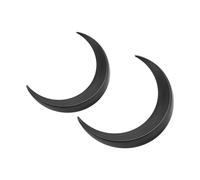 2 Uds Luna H Horquilla ABS Deco Luna Horquilla H S H Conjunto con Rizador para Tienda Diaria Juega Negro H Accesorios de Estilo (BLACK)