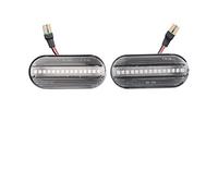 2 uds luz de posición lateral intermitente dinámico indicador intermitente for SEAT Ibiza 6L for cordoba for Toledo Leon 1M for Skoda Octavia(2Pcs Dynamic Crystal)