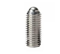 2 Uds M3 M4 M5 M6 M8 M10 M12 304 Acero inoxidable/Grado Negro Hexagonal Bola Émbolo Grub Punto Set Tornillo Perno(Silver,30MM-M6)